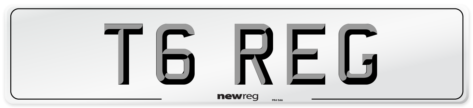T6 REG Number Plate from New Reg